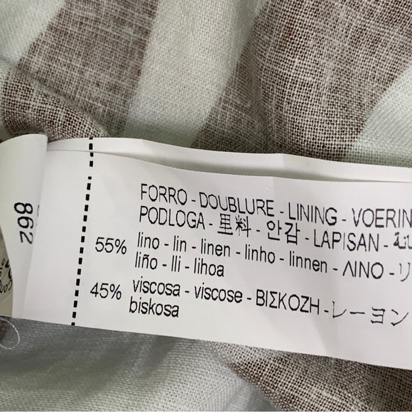 NWT Zara Tropical Print Mini Dress Linen Blend Sundress - Picture 13 of 13